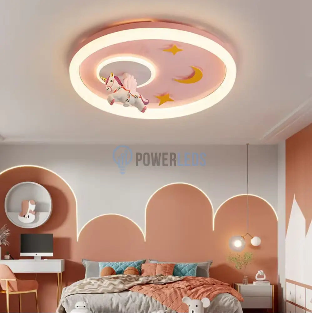 Lustra Led 76W Pink Pony Echivalent 400W Telecomanda Lighting Fixtures