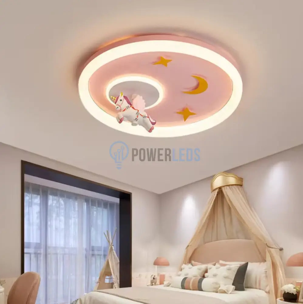 Lustra Led 76W Pink Pony Echivalent 400W Telecomanda Lighting Fixtures