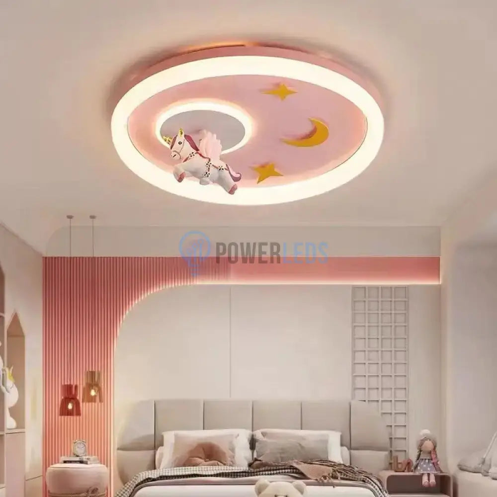 Lustra Led 76W Pink Pony Echivalent 400W Telecomanda Lighting Fixtures