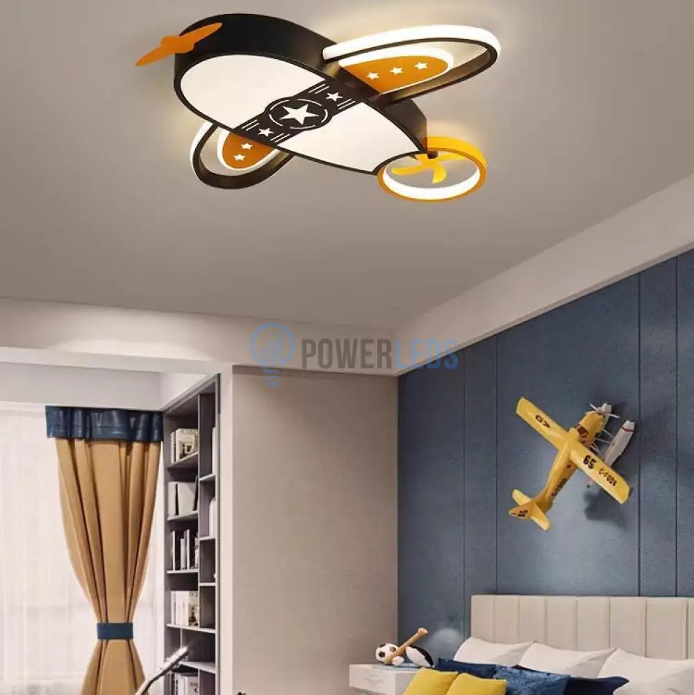 Lustra Led 80W Kids Air Force Echivalent 400W Telecomanda Lighting Fixtures