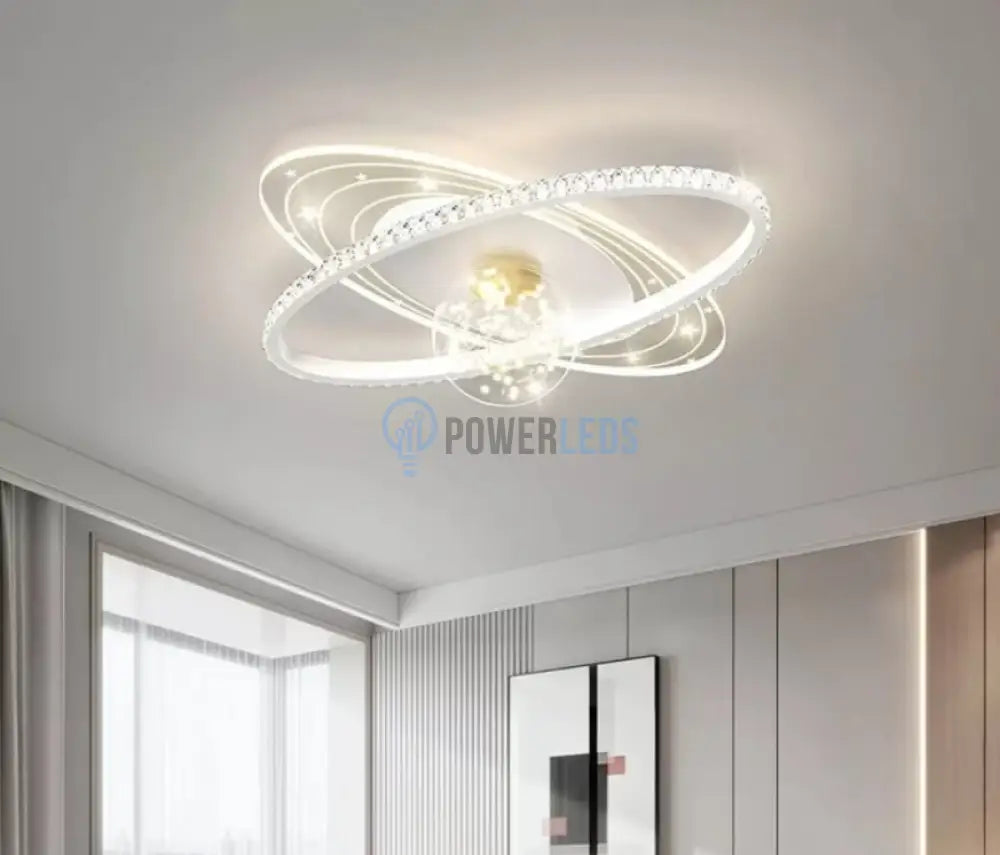 Lustra Led 80W Milky Way Telecomanda Echivalent 350W Lighting Fixtures