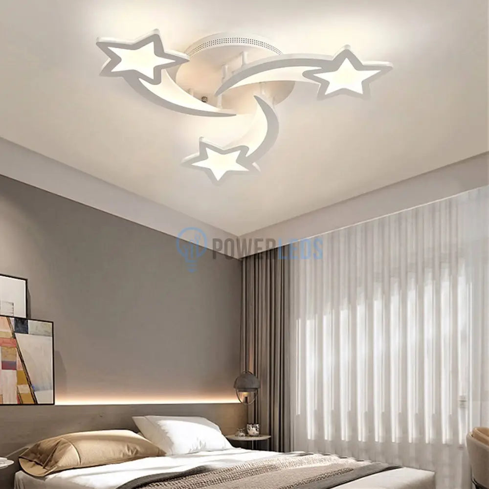 Lustra Led 80W Mini Star Design Echivalent 300W Telecomanda Lighting Fixtures