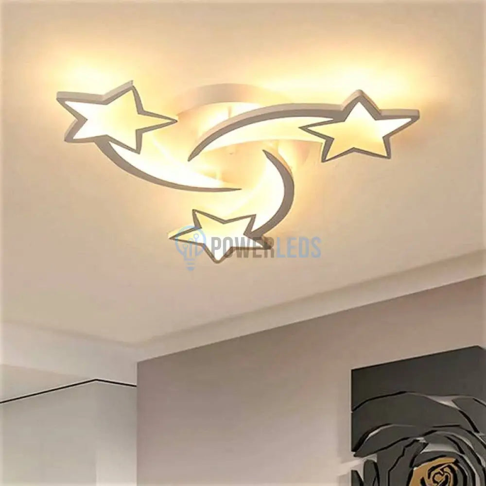 Lustra Led 80W Mini Star Design Echivalent 300W Telecomanda Lighting Fixtures