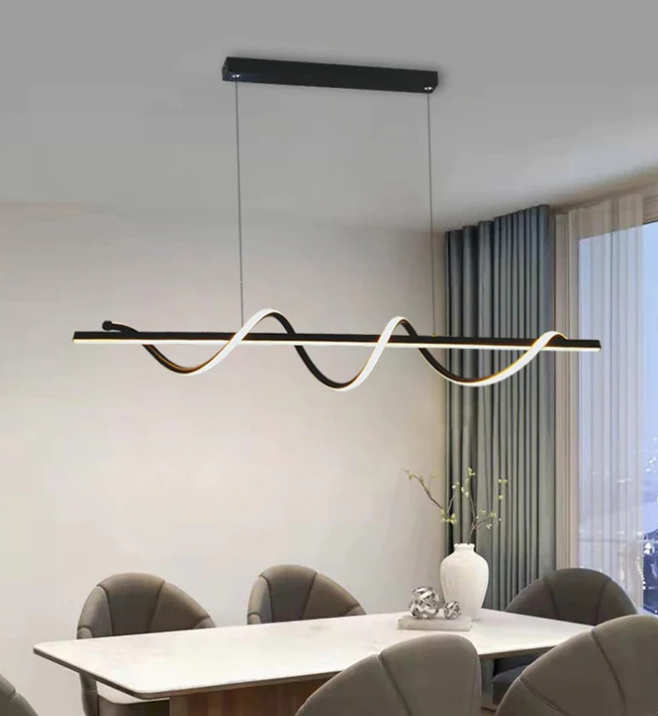 Lustra LED 80W Suspendata Serpent Black Echivalent 400W