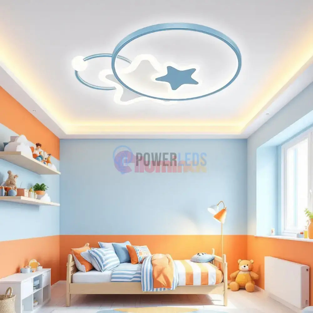 Lustra LED 96W Blue Majesty Telecomanda Echivalent 300W powerleds.ro