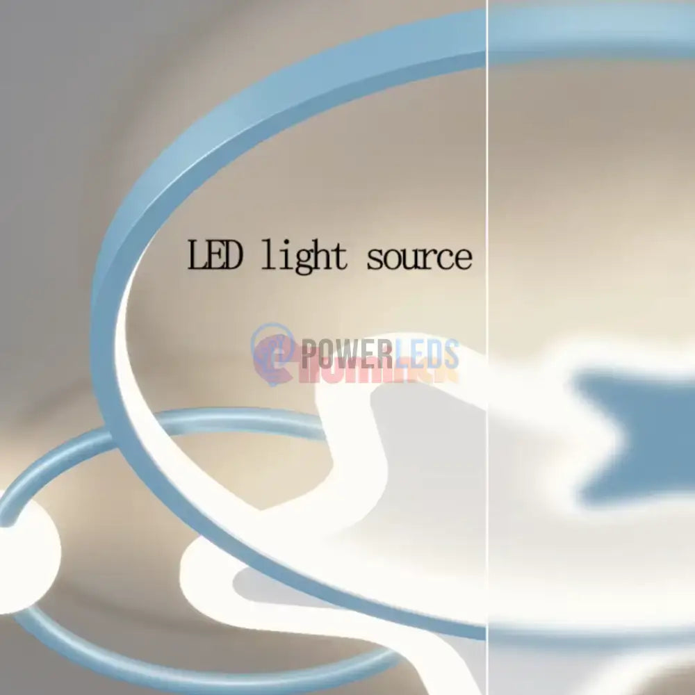 Lustra LED 96W Blue Majesty Telecomanda Echivalent 300W powerleds.ro