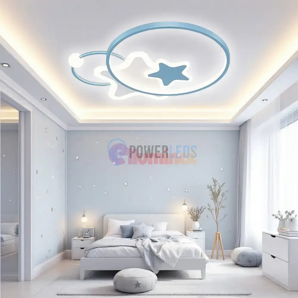 Lustra LED 96W Blue Majesty Telecomanda Echivalent 300W powerleds.ro