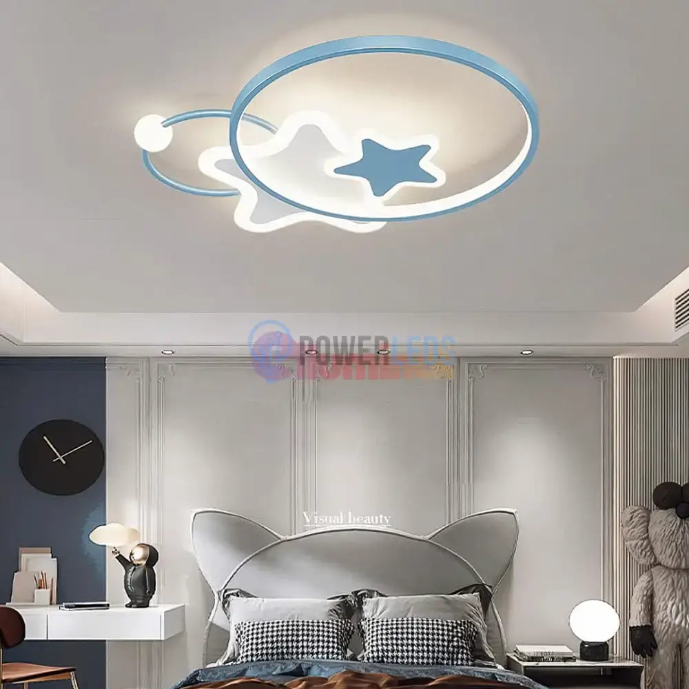 Lustra LED 96W Blue Majesty Telecomanda Echivalent 300W powerleds.ro
