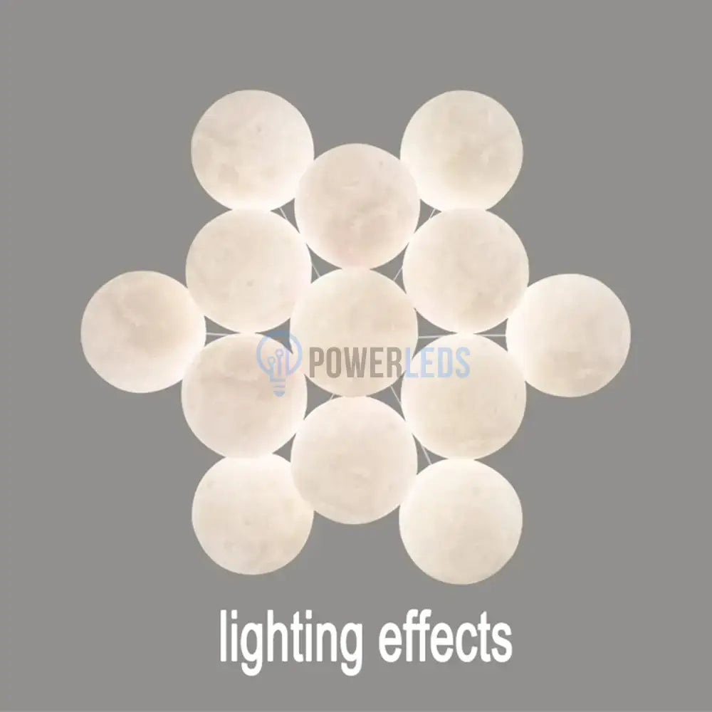 Lustra LED Abajur GOLD Moonlight 7xE27/13xE27 powerleds.ro