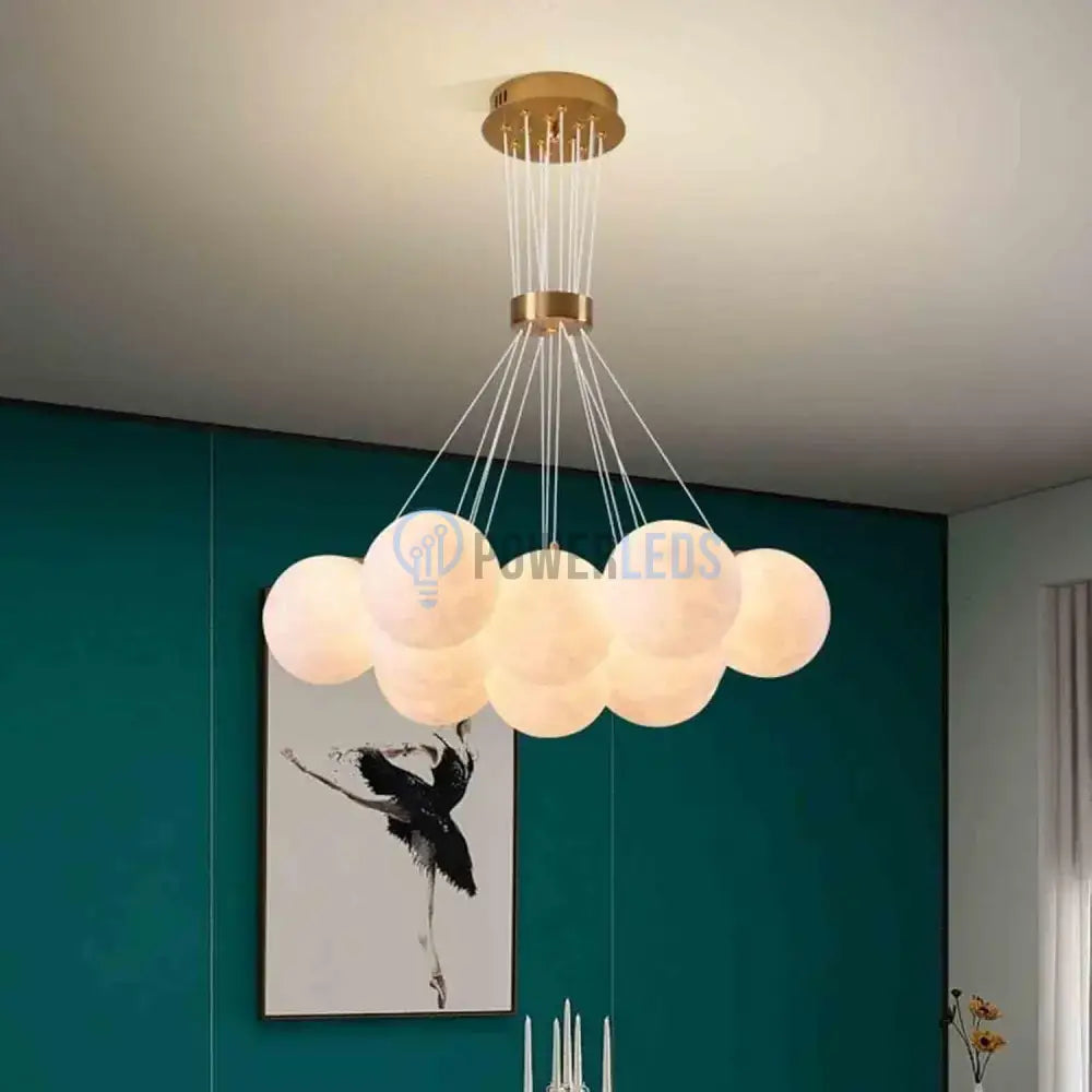 Lustra LED Abajur GOLD Moonlight 7xE27/13xE27 powerleds.ro