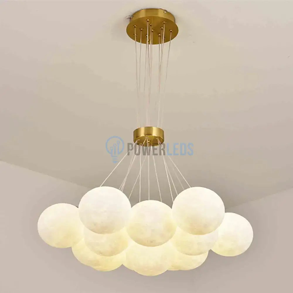 Lustra LED Abajur GOLD Moonlight 7xE27/13xE27 powerleds.ro