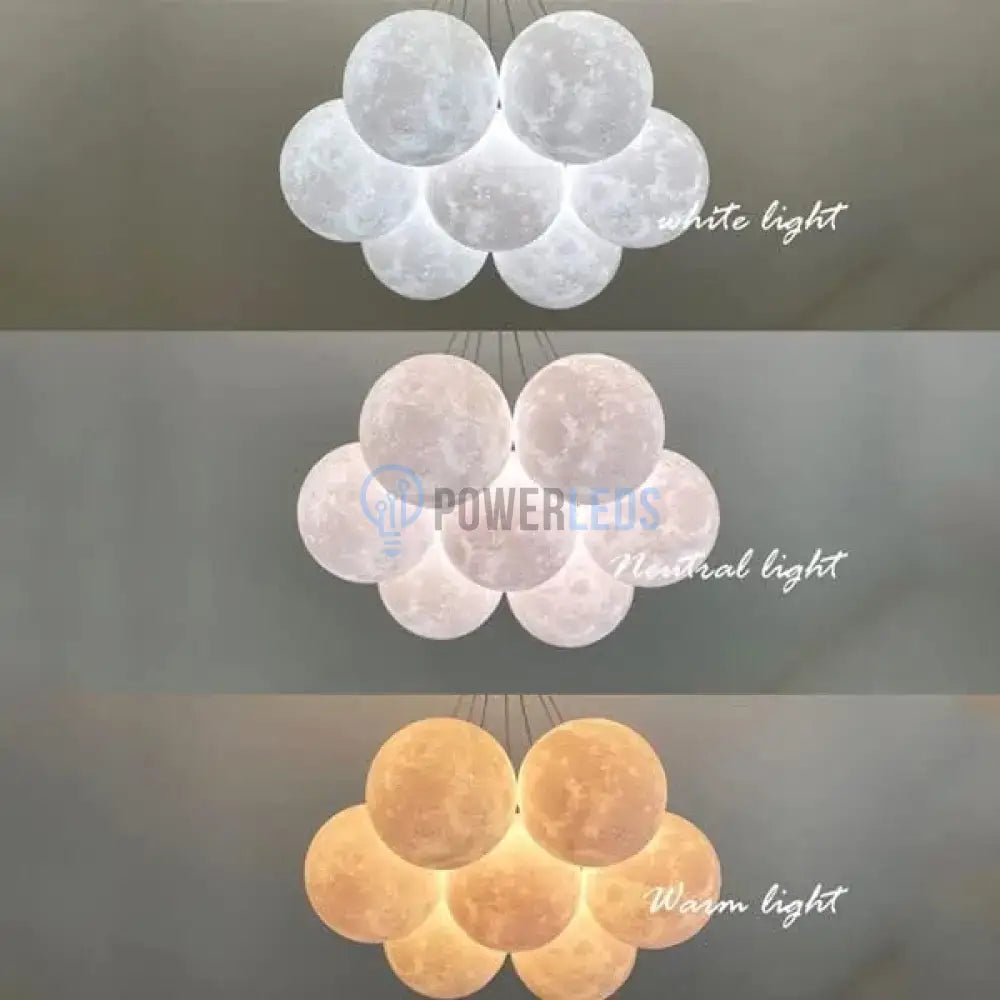 Lustra LED Abajur GOLD Moonlight 7xE27/13xE27 powerleds.ro