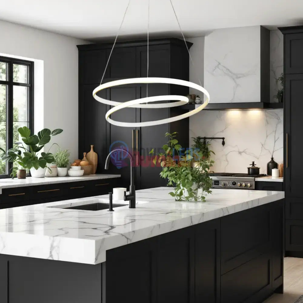 Lustra LED Alba Suspendata 120W Lumea Telecomanda Echivalent 600W powerleds.ro