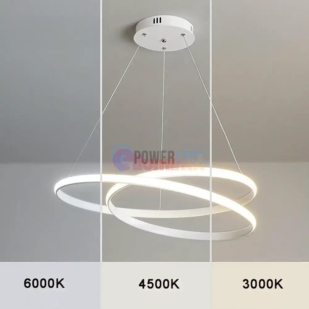 Lustra LED Alba Suspendata 120W Lumea Telecomanda Echivalent 600W powerleds.ro
