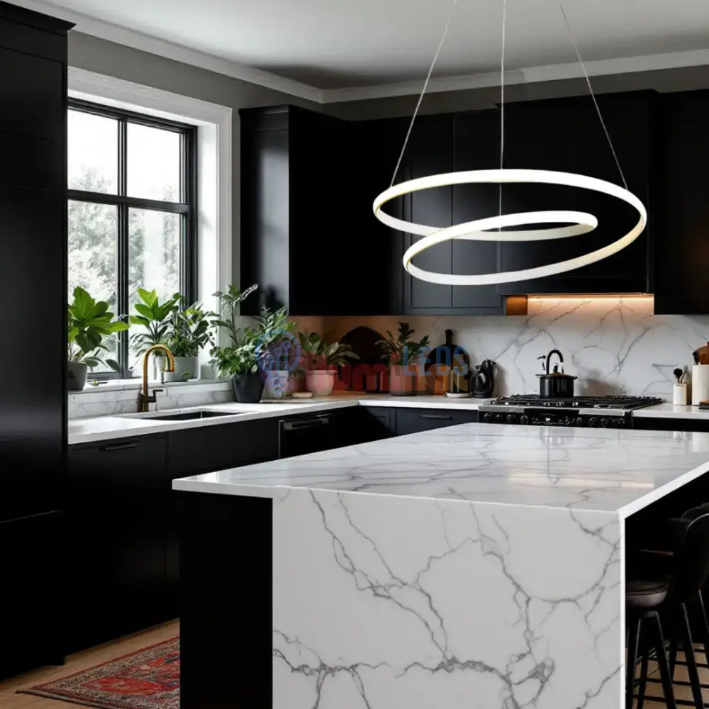 Lustra LED Alba Suspendata 120W Lumea Telecomanda Echivalent 600W powerleds.ro
