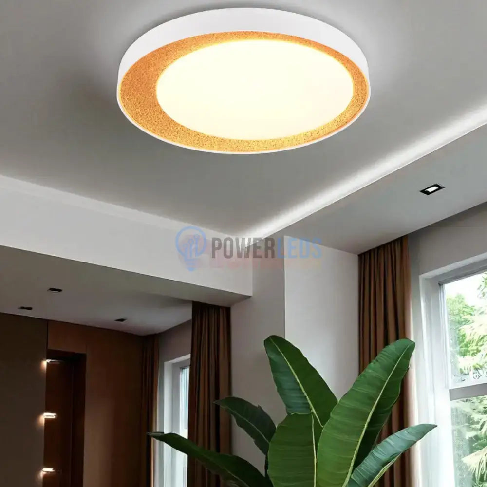 Lustra LED ALETA Gold CIRCLE DESIGN / AURIE / 45CM CEILING LIGHT