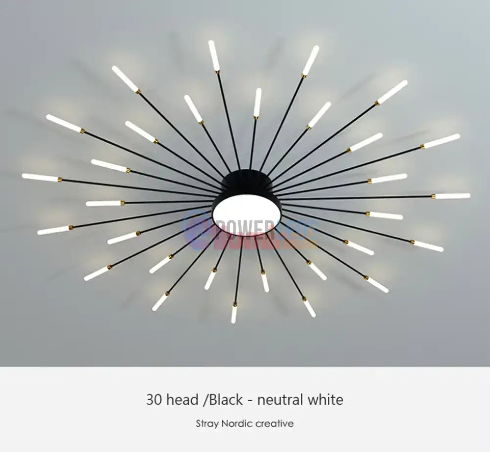 Lustra LED American Black Sun Echivalent 800W Telecomanda powerleds.ro