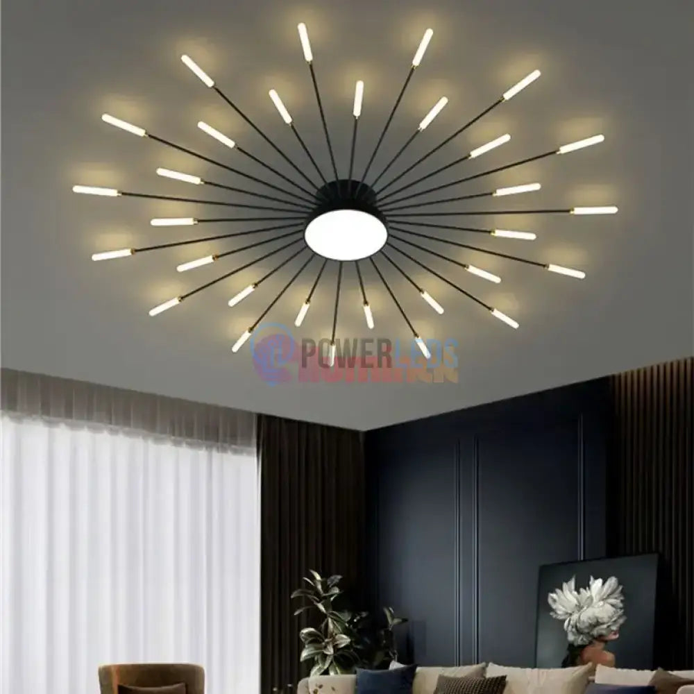 Lustra LED American Black Sun Echivalent 800W Telecomanda powerleds.ro