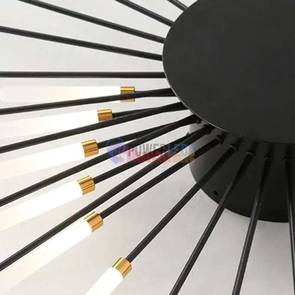 Lustra LED American Dream Black 112w Echivalent 500W Telecomanda powerleds.ro