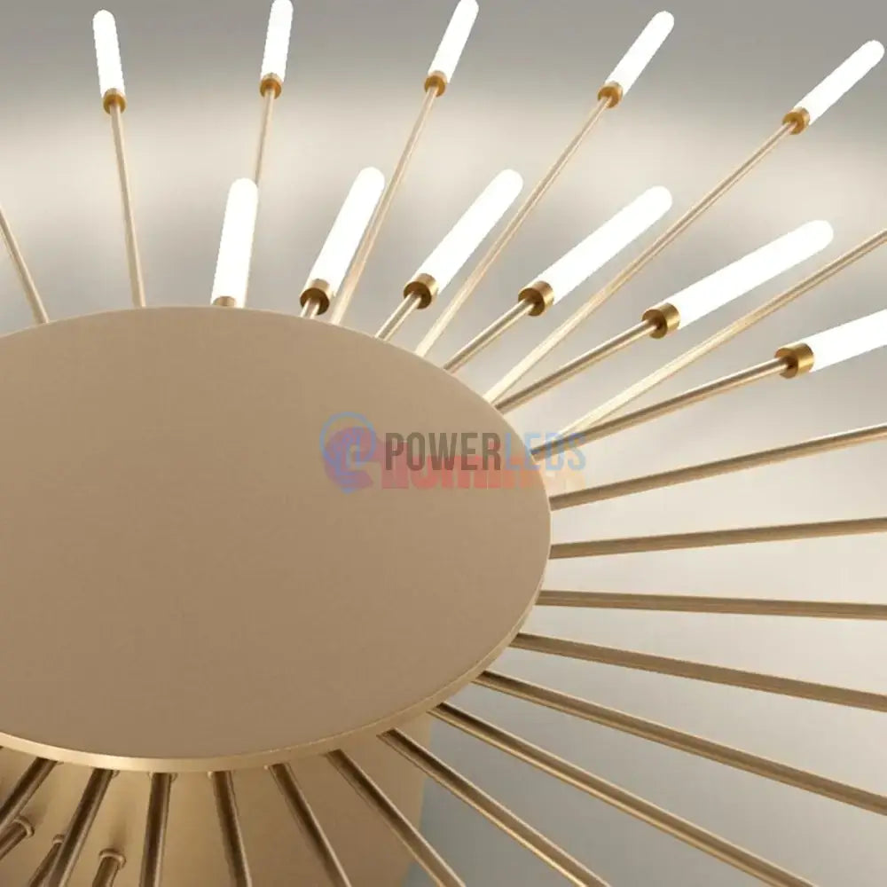 Lustra LED American Dream Gold 112w Echivalent 500W Telecomanda powerleds.ro