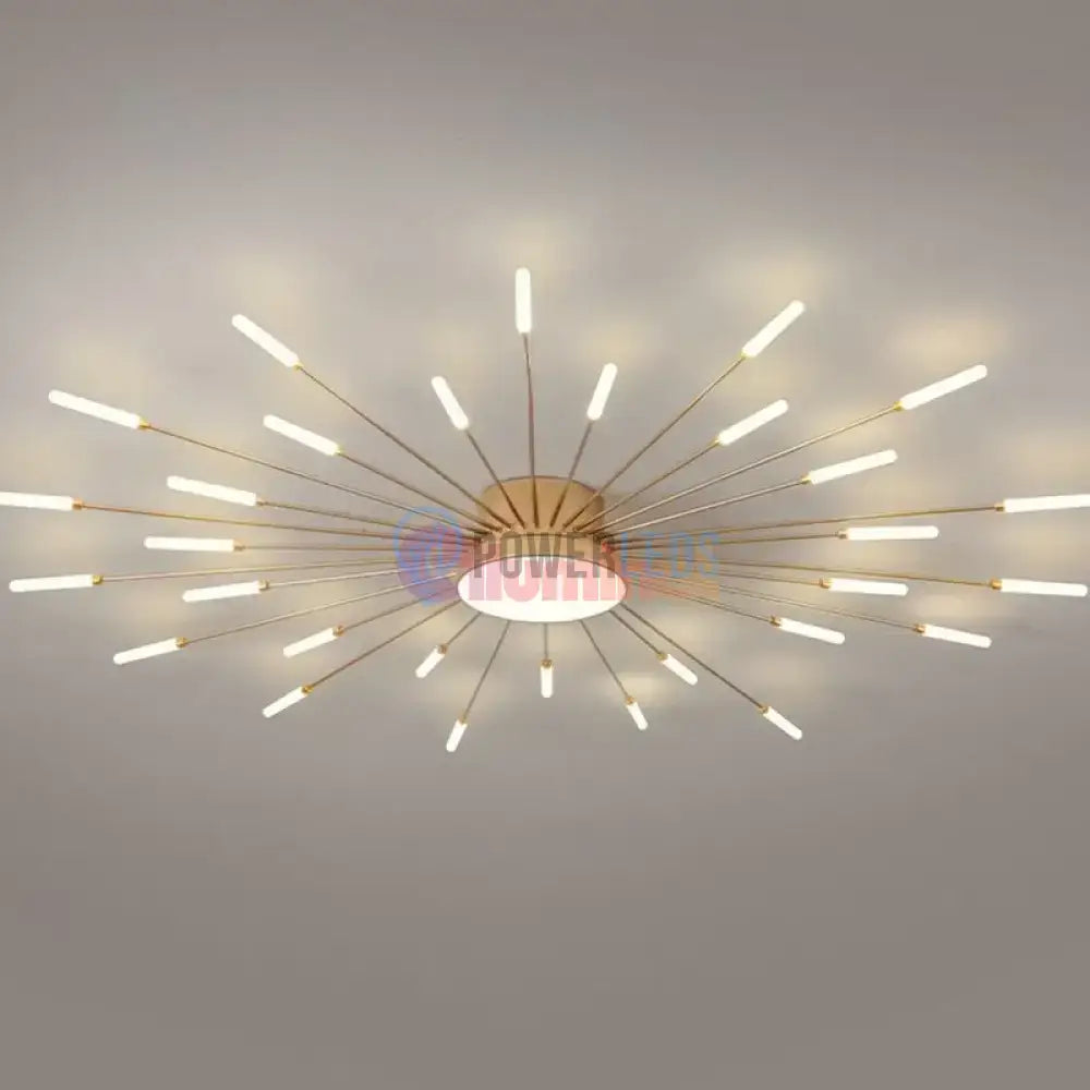 Lustra LED American Golden Sun Echivalent 800W Telecomanda powerleds.ro