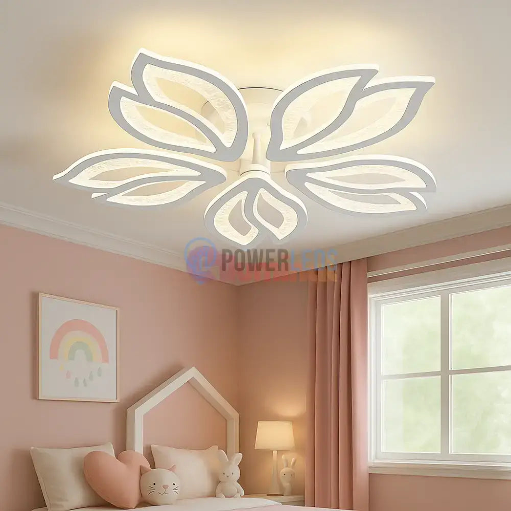 Lustra LED Anemone Bubbles Echivalent 500W Telecomanda ALBA / FLOWER DESIGN / 60CM Lighting Fixtures