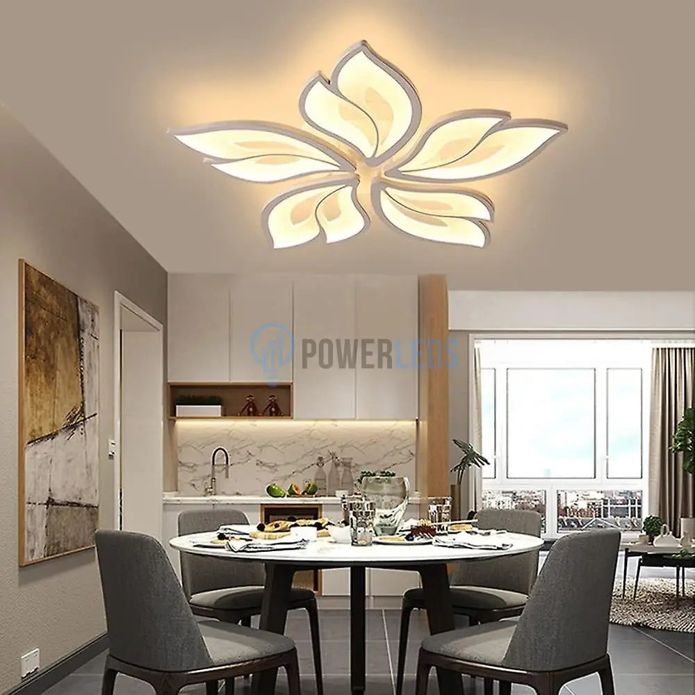 Lustra Led 120W Anemone Telecomanda Echivalent 450W Lighting Fixtures