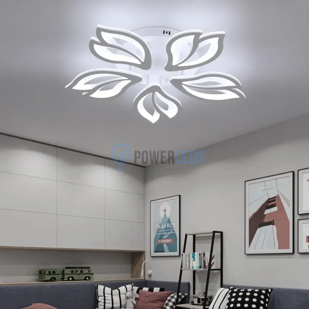 Lustra Led Anemone Echivalent 500W Telecomanda Lighting Fixtures