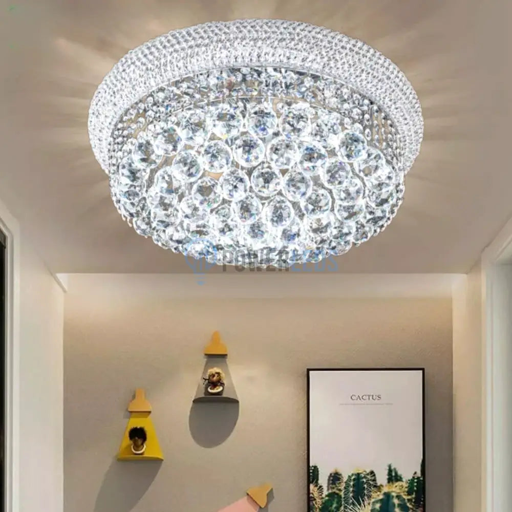 Lustra LED Aplicata Crystal Dome Royale Crom Chandeliers