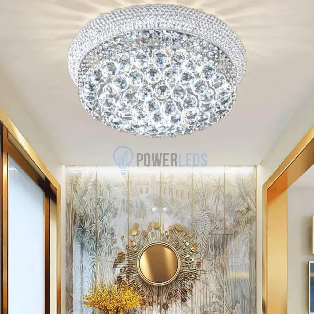 Lustra LED Aplicata Crystal Dome Royale Crom Chandeliers
