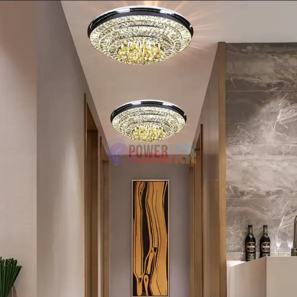 Lustra LED Crystal Dome Telecomanda powerleds.ro