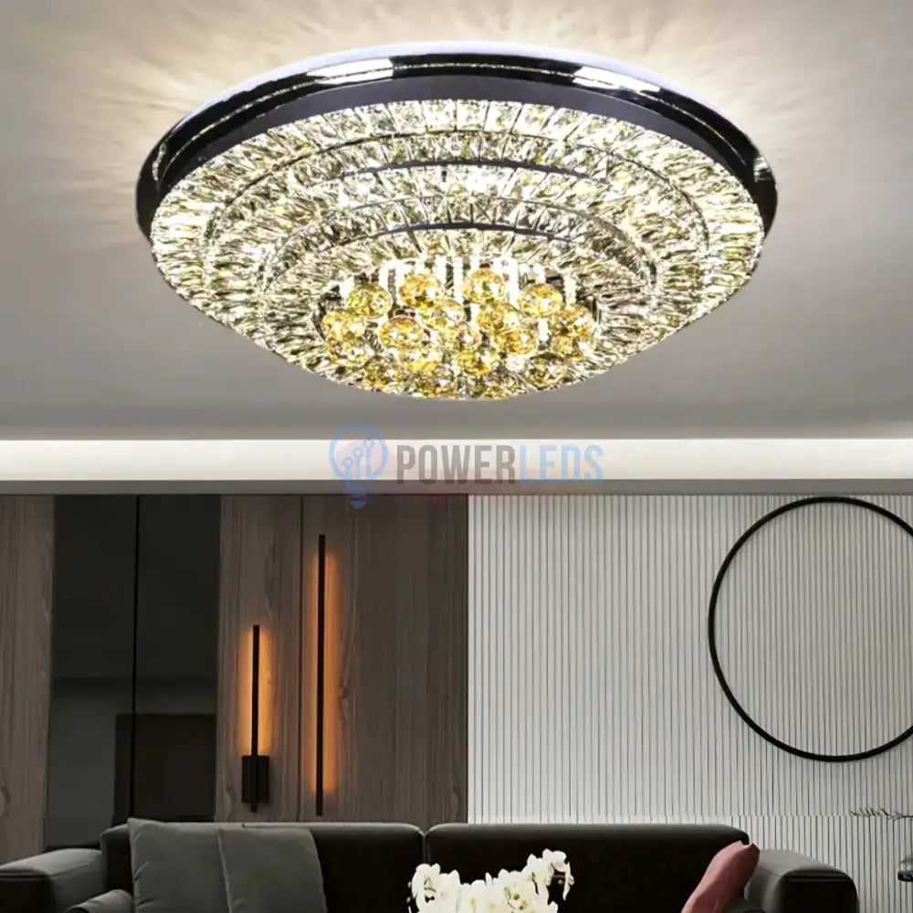 Lustra LED Crystal Dome Telecomanda Chandeliers