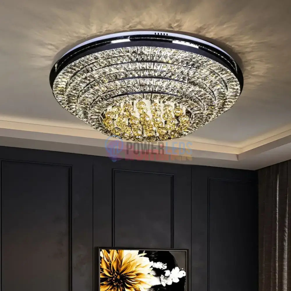 Lustra LED Crystal Dome Telecomanda powerleds.ro