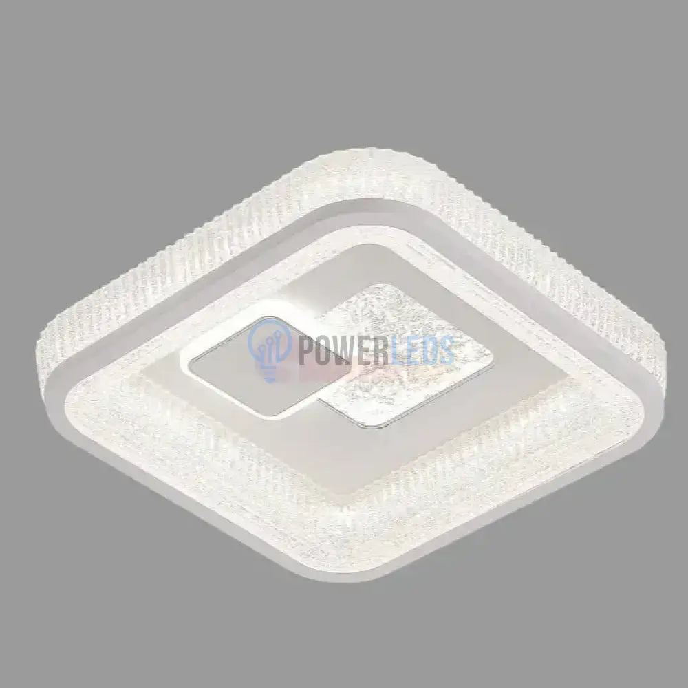 Lustra LED Koko Square White Echivalent 100W ALBA / SQUARE DESIGN / 31CM Lighting Fixtures