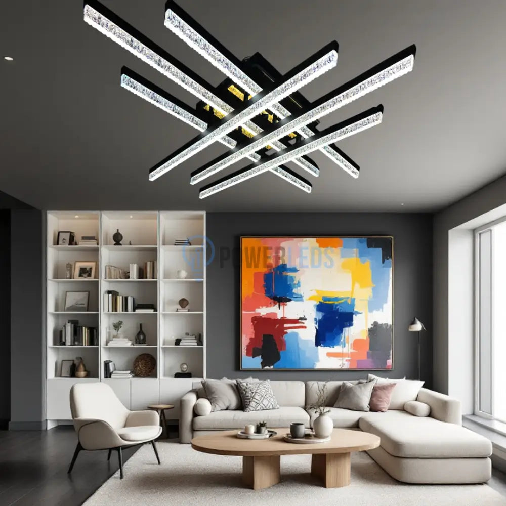 Lustra LED Cristal Aplicata Royalty Square Telecomanda Echivalent 800W (Copy) powerleds.ro