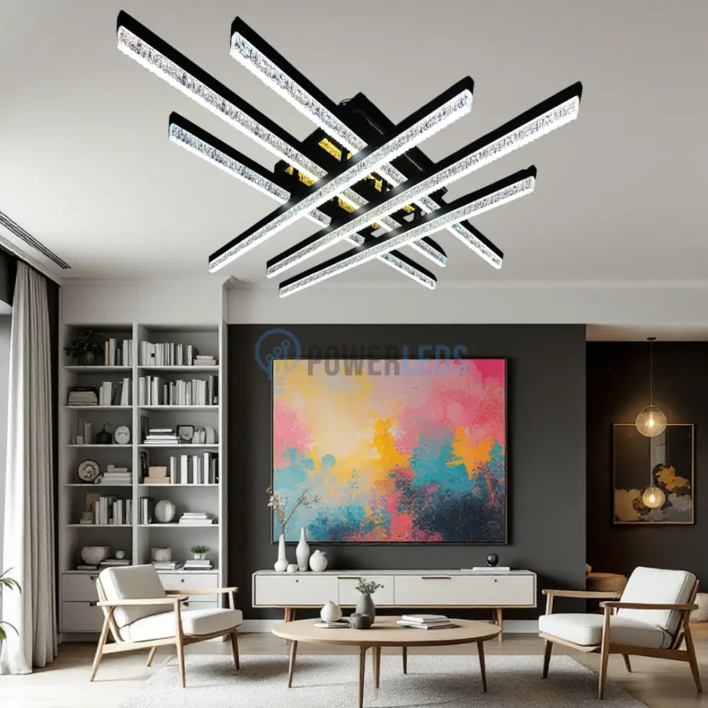 Lustra LED Cristal Aplicata Royalty Square Telecomanda Echivalent 800W (Copy) powerleds.ro