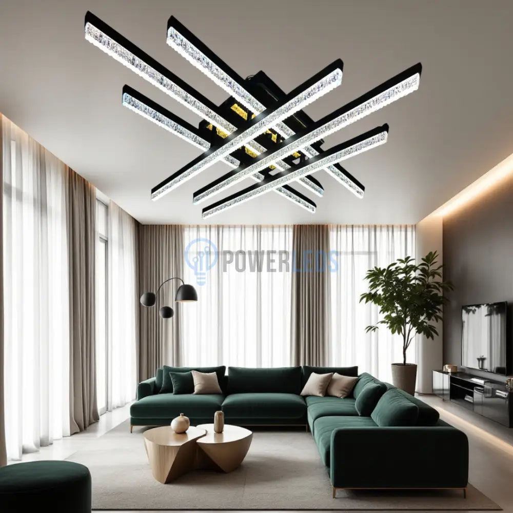 Lustra LED Cristal Aplicata Royalty Square Telecomanda Echivalent 800W (Copy) powerleds.ro