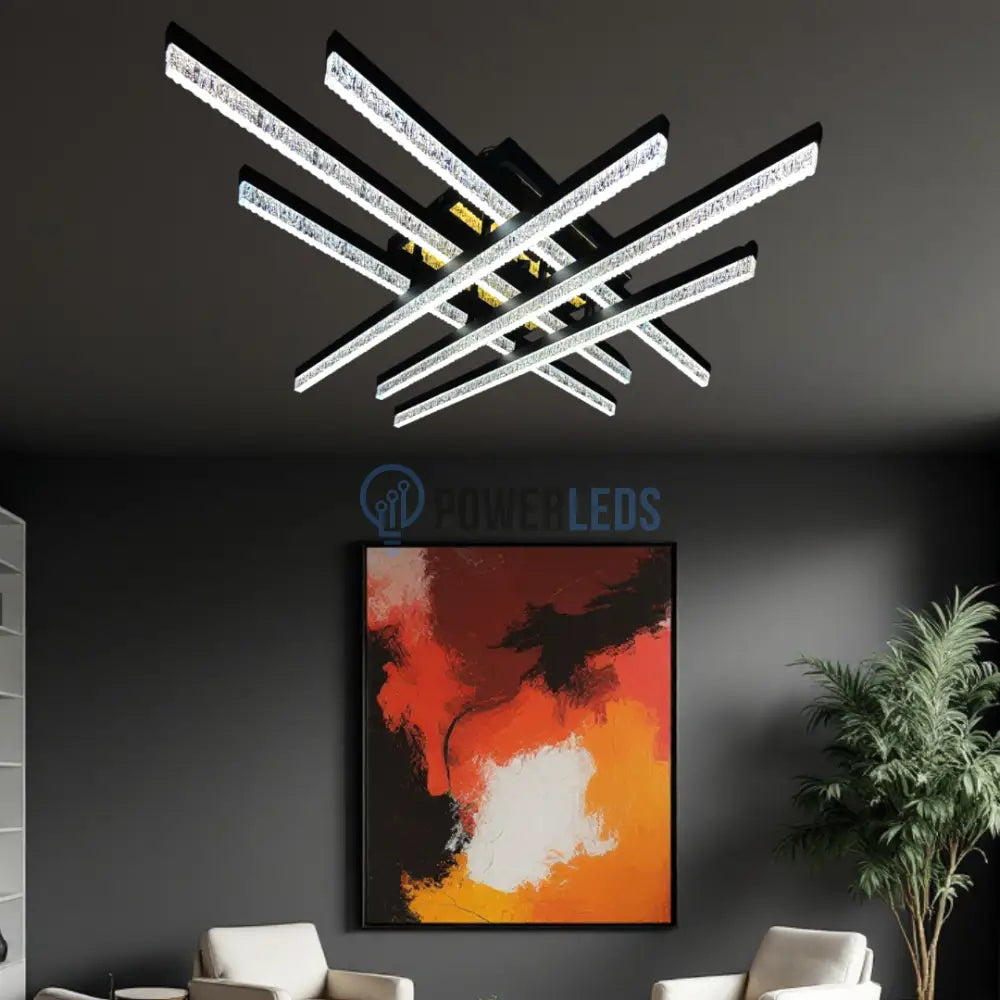 Lustra LED Cristal Aplicata Royalty Square Telecomanda Echivalent 800W (Copy) powerleds.ro