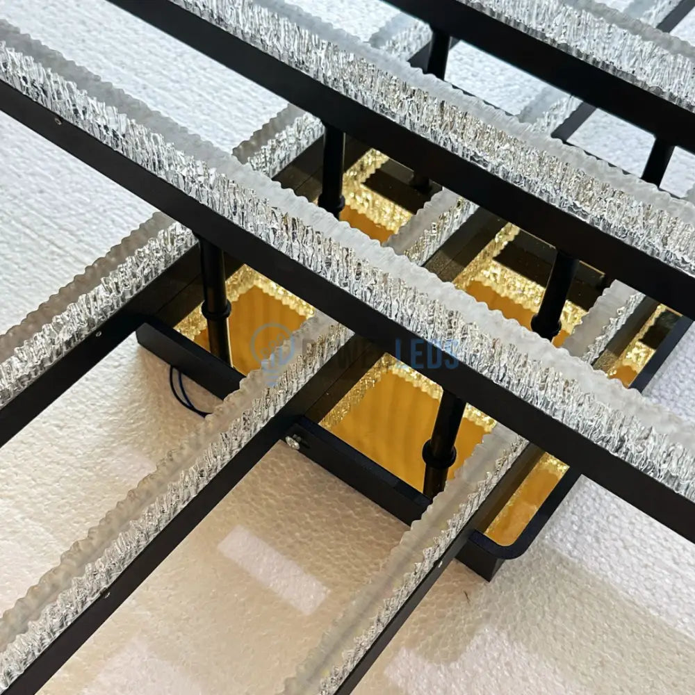 Lustra LED Cristal Aplicata Royalty Square Telecomanda Echivalent 800W (Copy) powerleds.ro