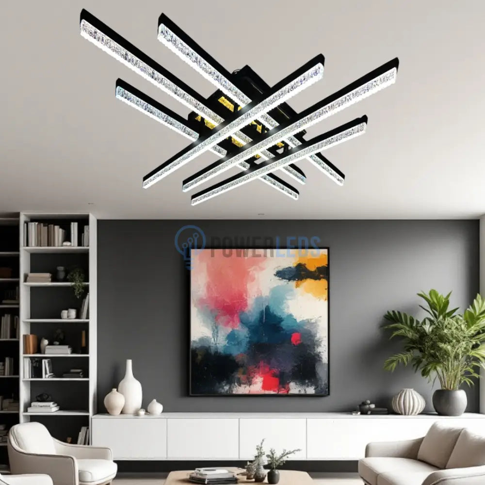 Lustra LED Cristal Aplicata Royalty Square Telecomanda Echivalent 800W (Copy) powerleds.ro