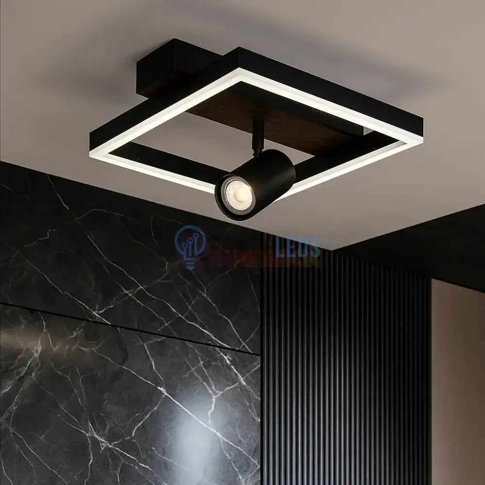 Lustra LED Zenn Telecomanda Wifi 2.4G Black 3 Culori G4227 NEAGRA / SQUARE DESIGN Lighting Fixtures