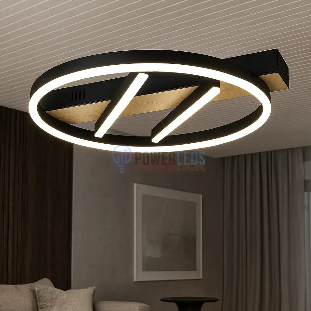 Lustra LED Zenn Telecomanda Wifi 2.4G Black 3 Culori G4217 NEAGRA / 45CM / CIRCLE DESIGN Lighting Fixtures