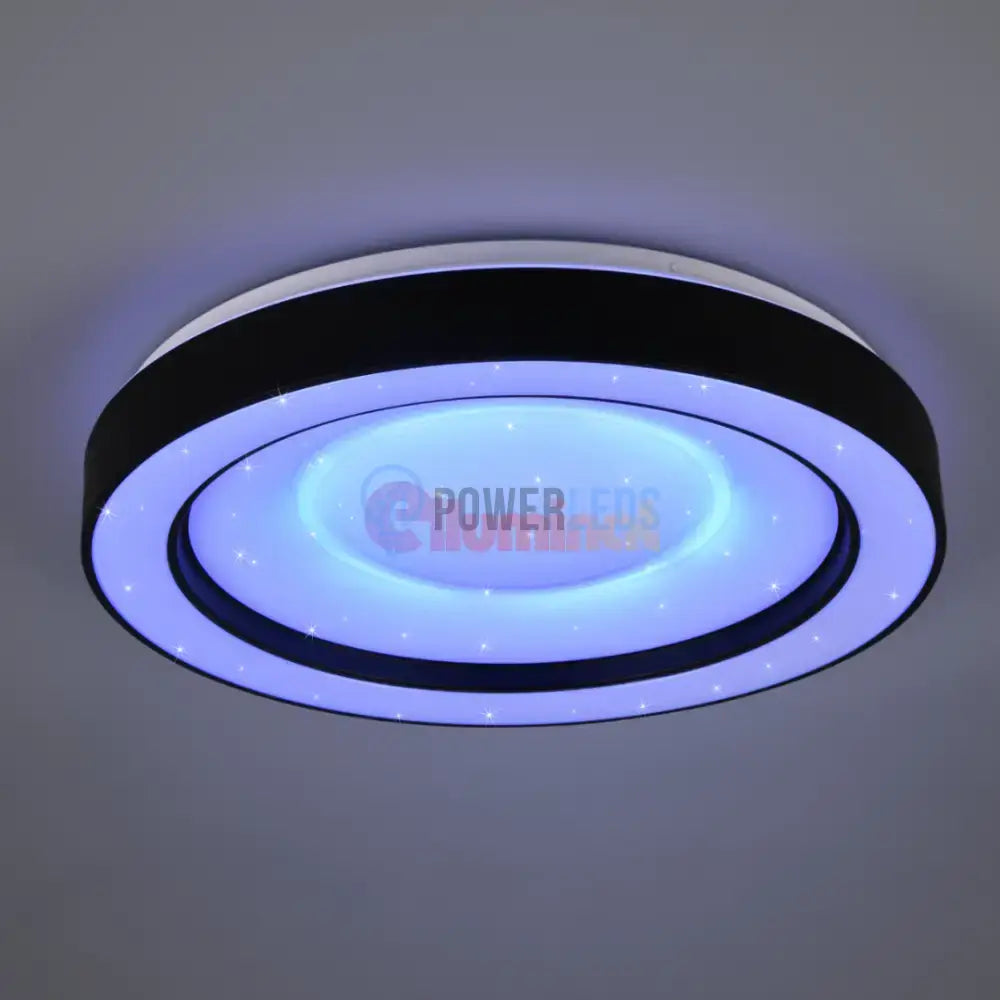 Lustra LED ARCO Black RGB-CCT Echivalent 200W Telecomanda powerleds.ro
