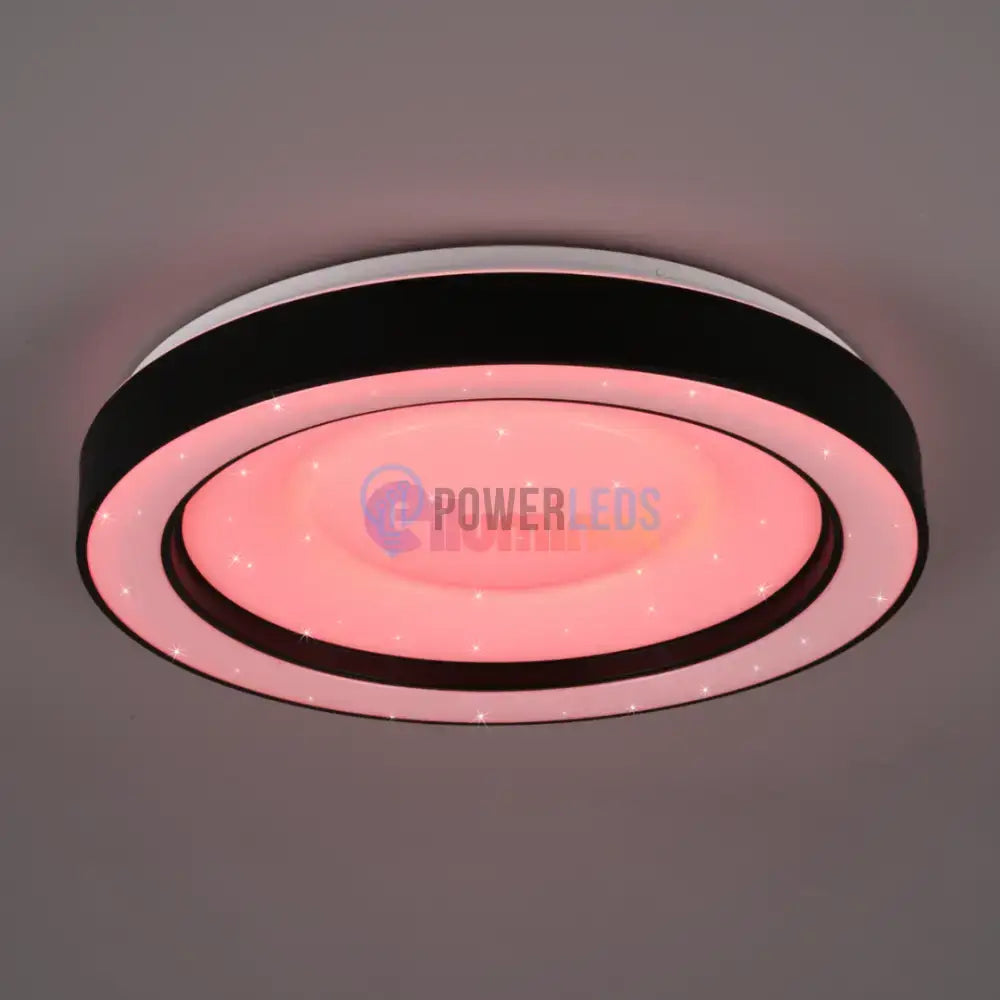 Lustra LED ARCO Black RGB-CCT Echivalent 200W Telecomanda powerleds.ro