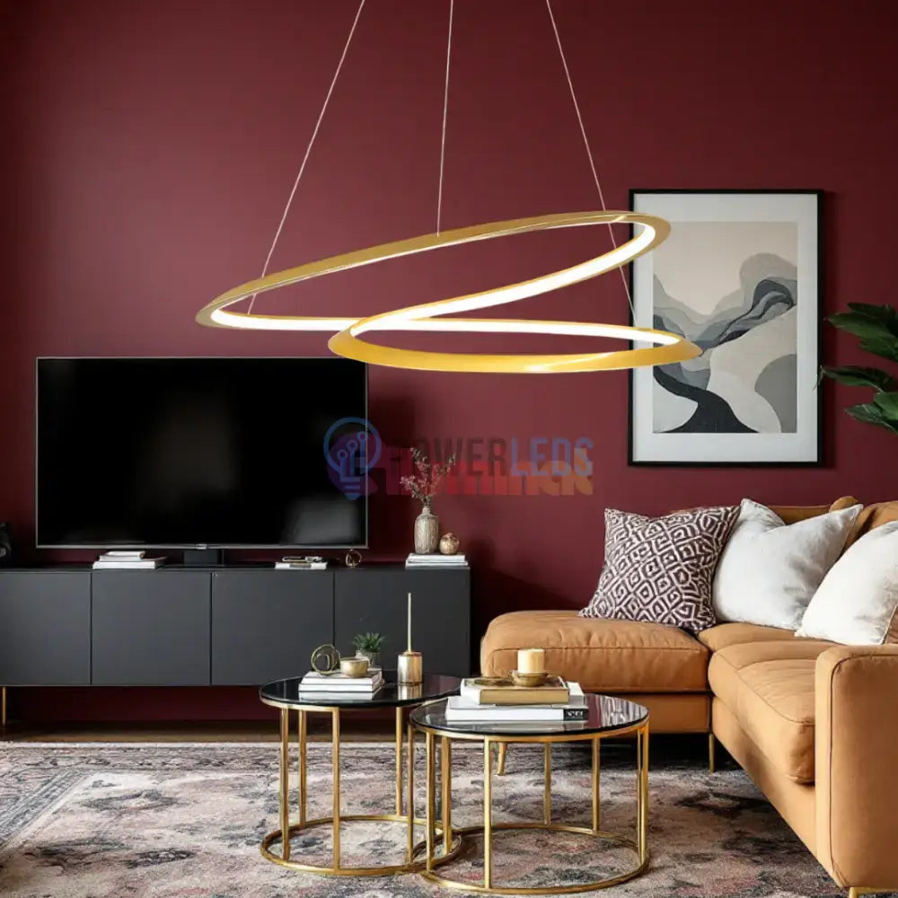 Lustra LED Aurie Suspendata 120W Lumea Telecomanda Echivalent 600W powerleds.ro