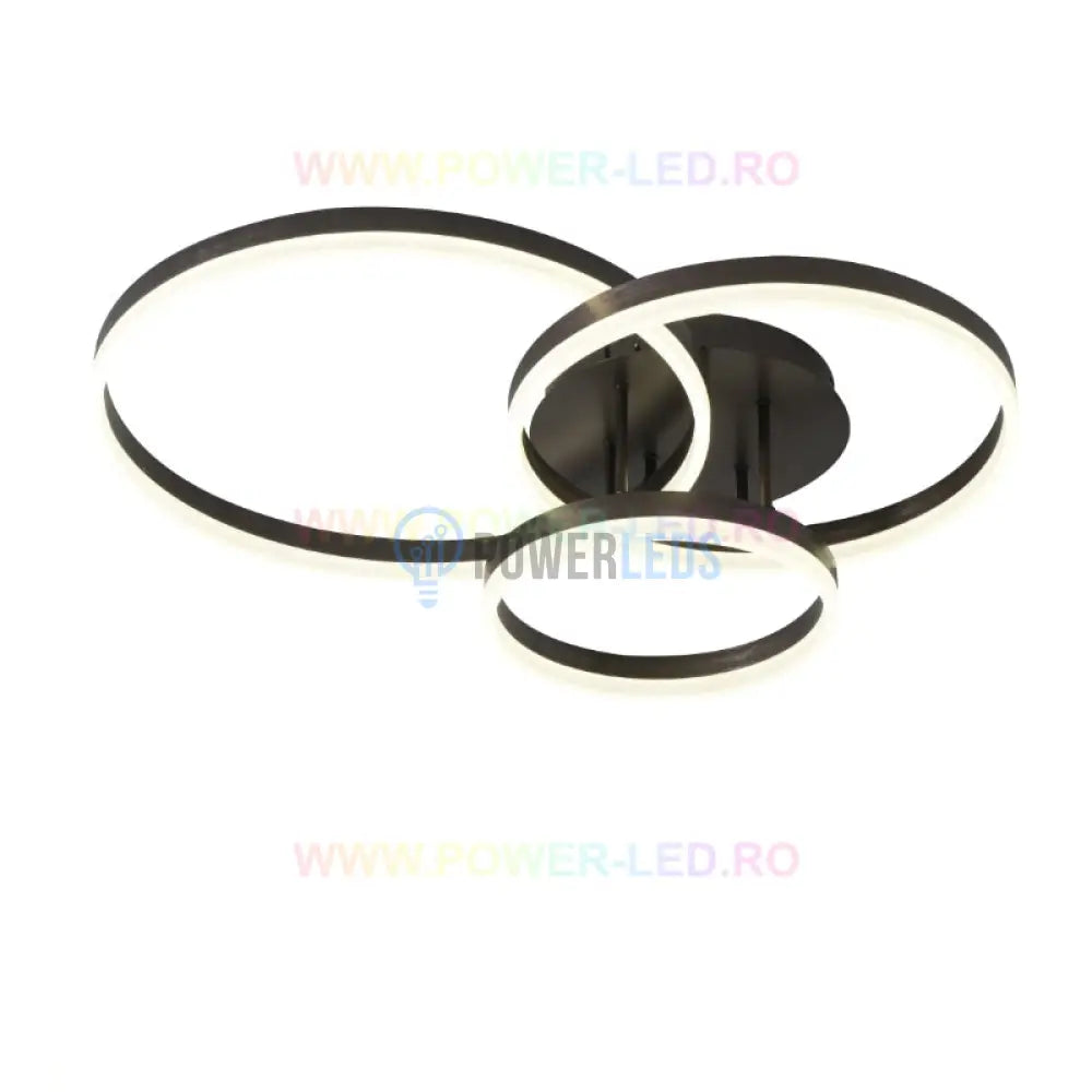 Lustra Led Beauty Brown Circle Echivalent 600W Telecomanda Lighting Fixtures