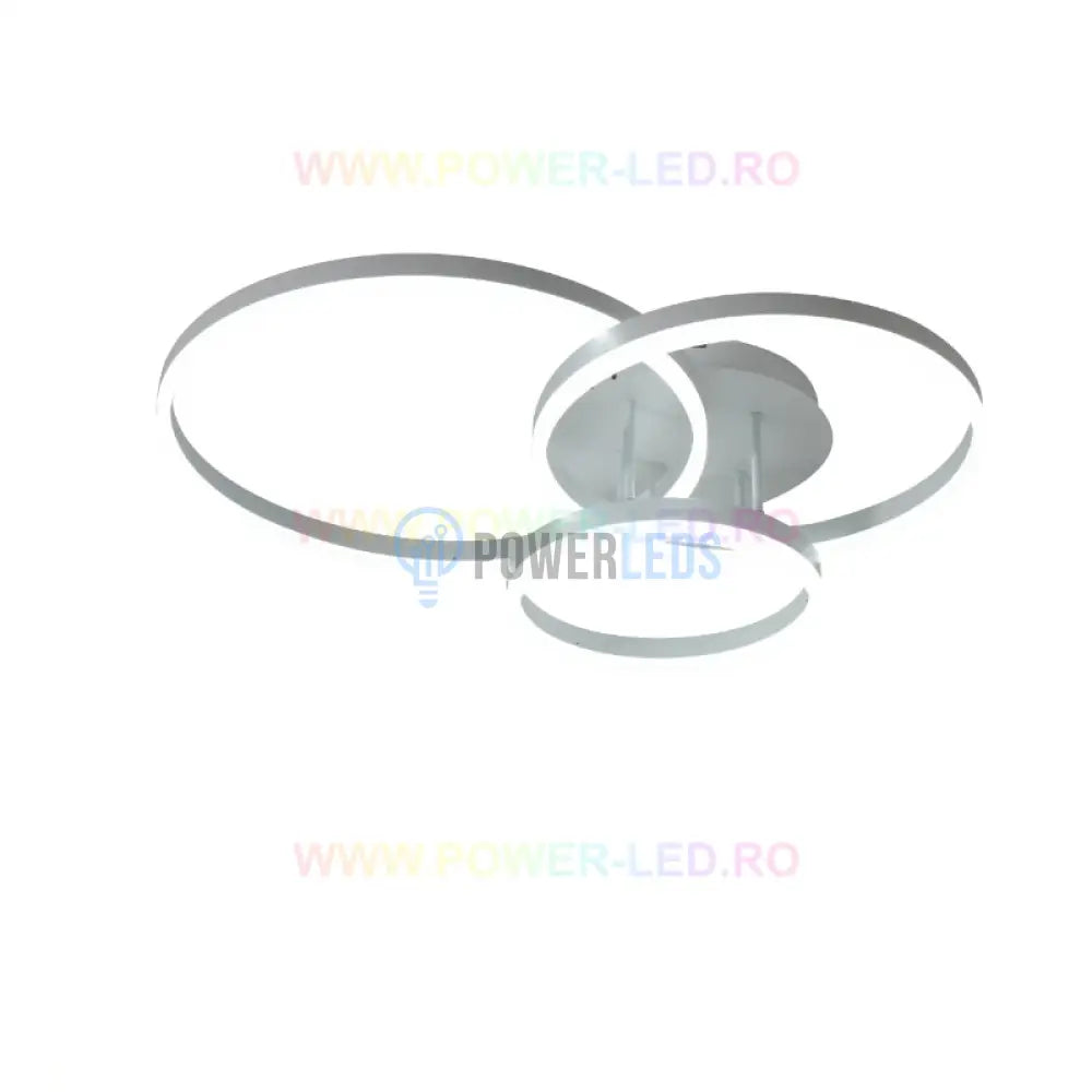 Lustra Led Beauty White Circle Echivalent 600W Telecomanda Lighting Fixtures