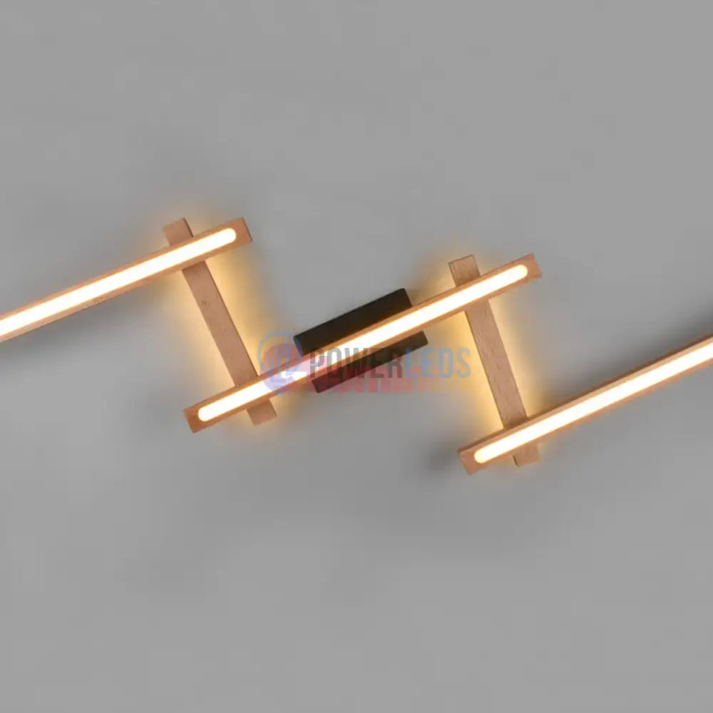 Lustra LED Aplicata WOOD BELLARI powerleds.ro