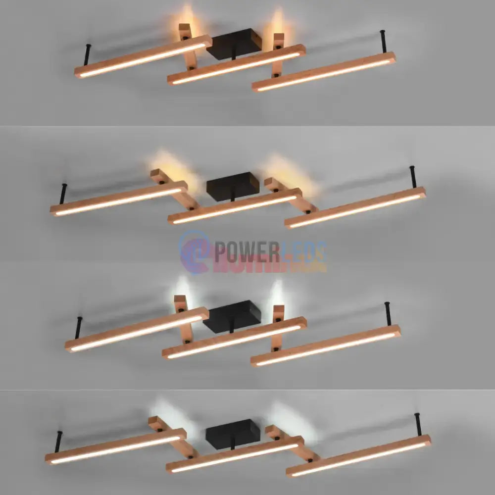 Lustra LED Aplicata WOOD BELLARI powerleds.ro