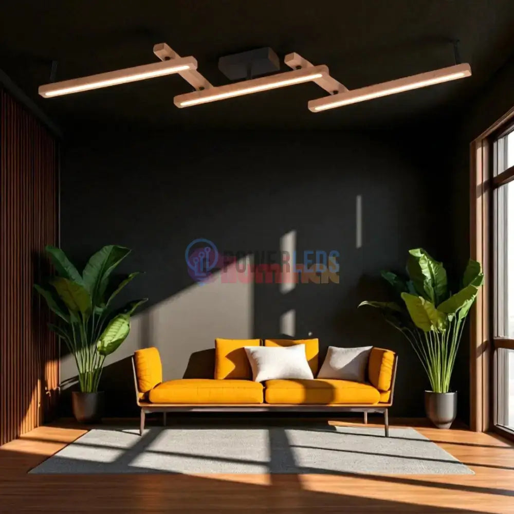 Lustra LED Aplicata WOOD BELLARI powerleds.ro